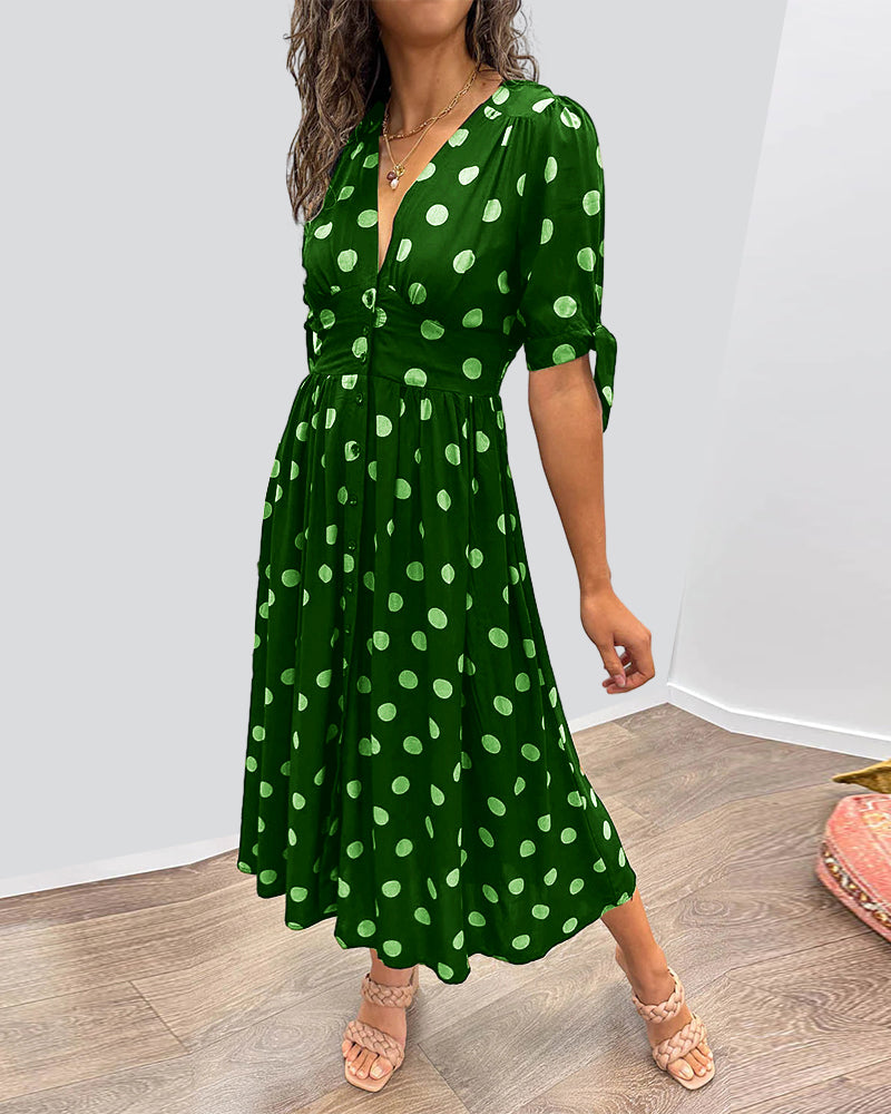 Monique™ | Elegáns Pöttyös Ruha