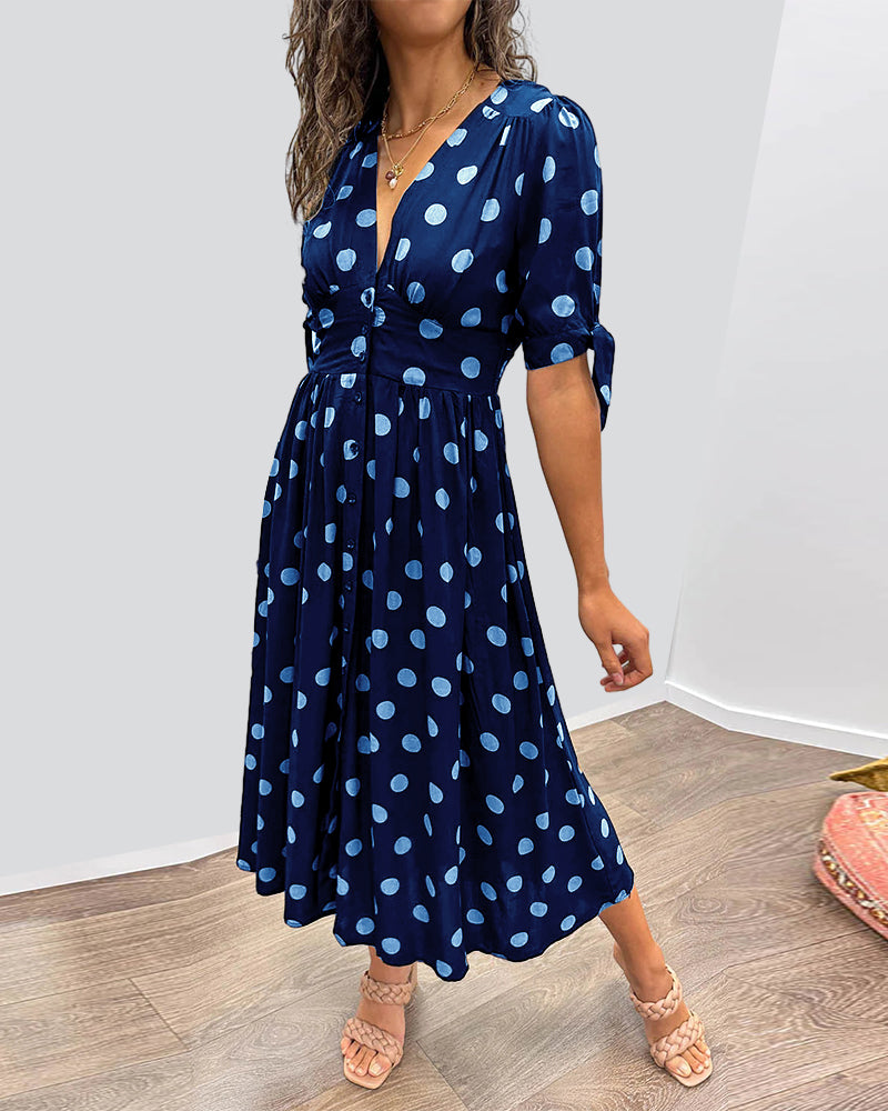 Monique™ | Elegáns Pöttyös Ruha