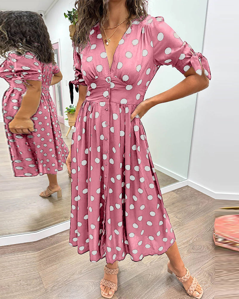 Monique™ | Elegáns Pöttyös Ruha