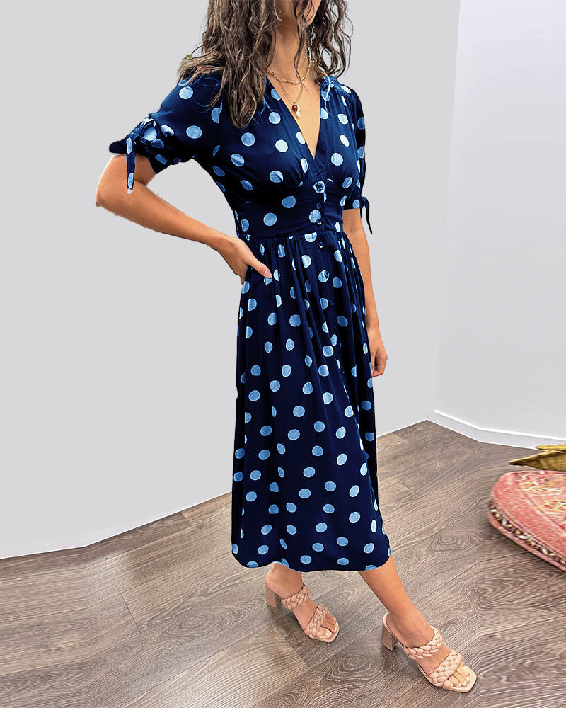 Monique™ | Elegáns Pöttyös Ruha