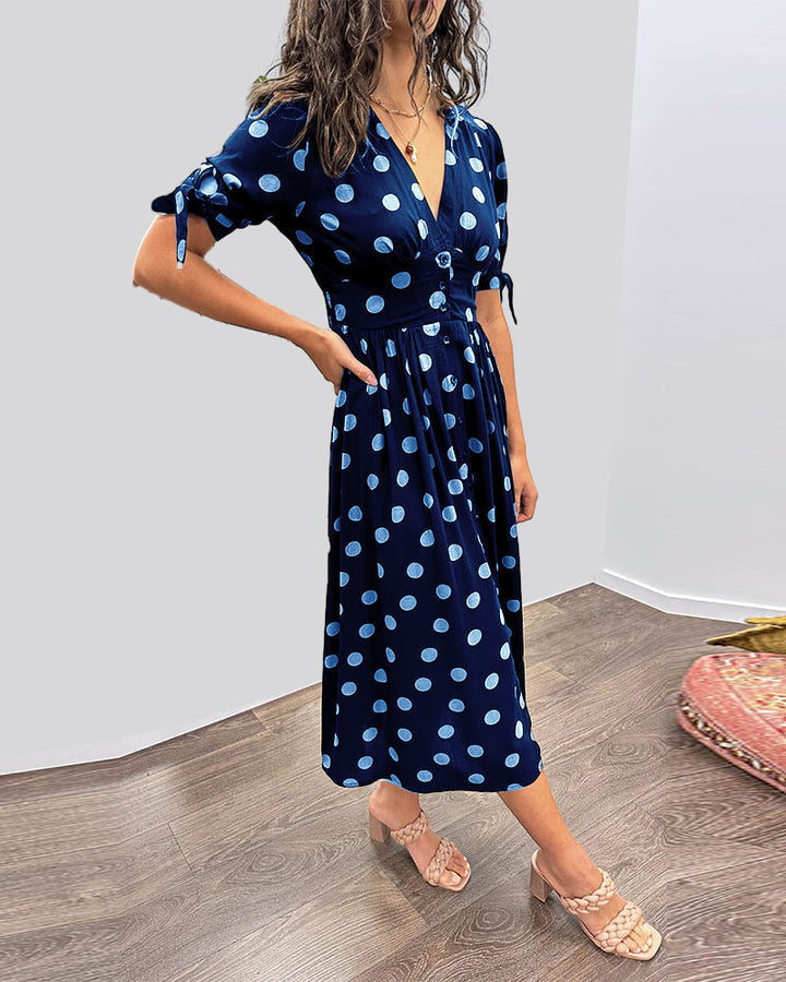 Monique™ | Elegáns Pöttyös Ruha