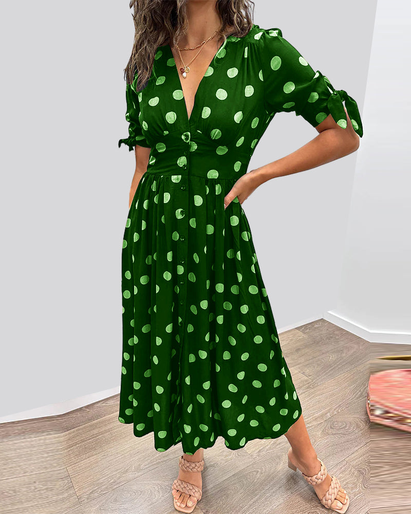 Monique™ | Elegáns Pöttyös Ruha