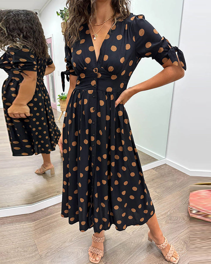 Monique™ | Elegáns Pöttyös Ruha